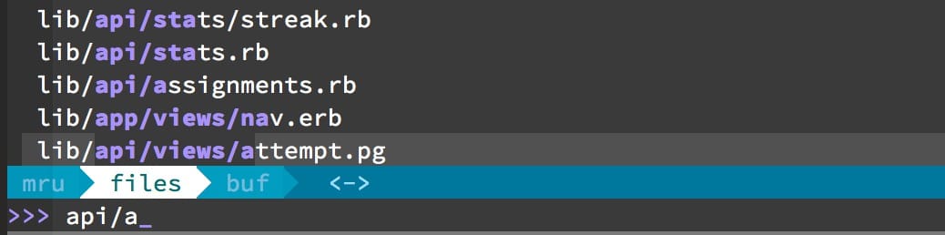 vim ctrl p